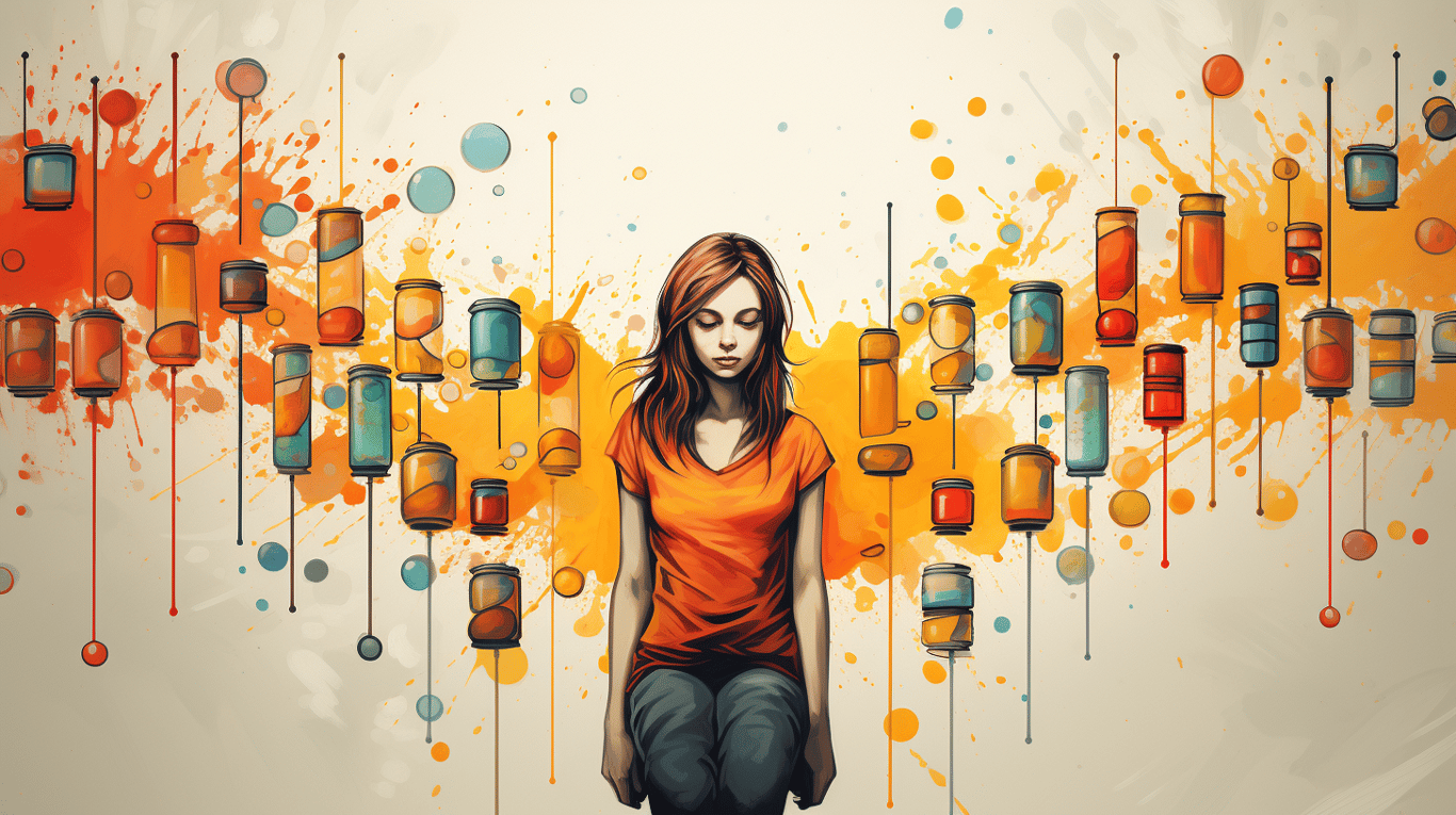 abstract image of a patient experiencing side effect