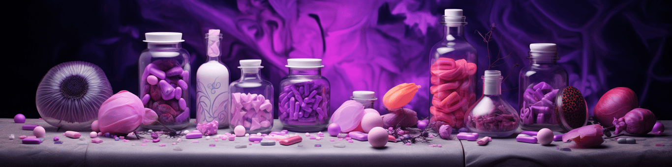 image of different drug pills on a surface