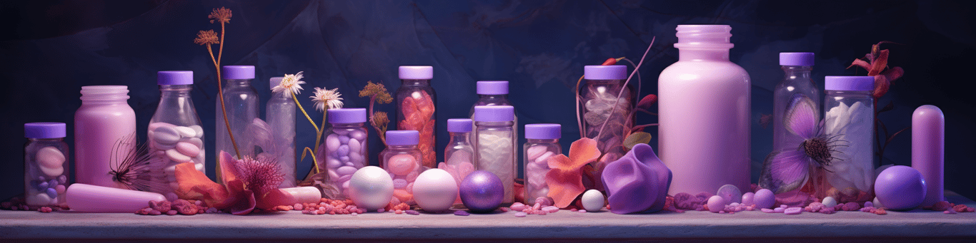 image of different drug pills on a surface