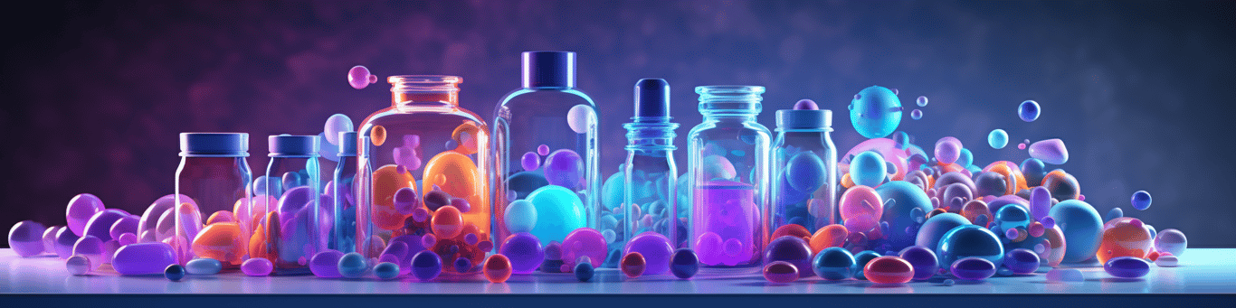 image of different drug pills on a surface