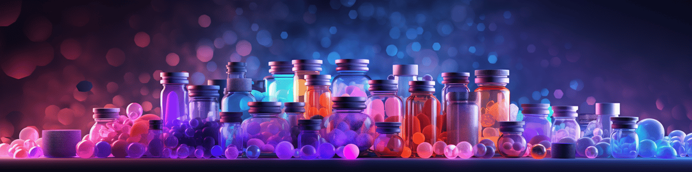 image of different drug pills on a surface