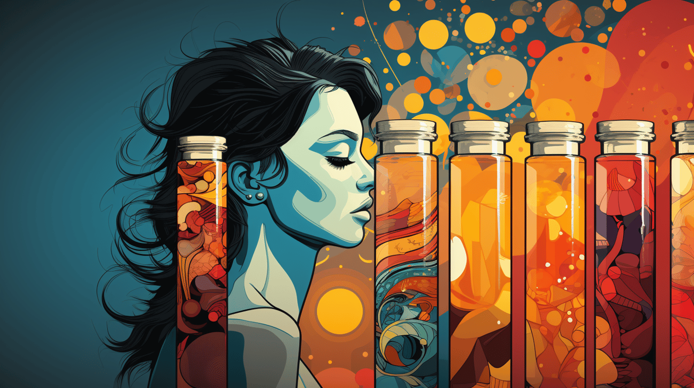 abstract image of a patient experiencing side effect