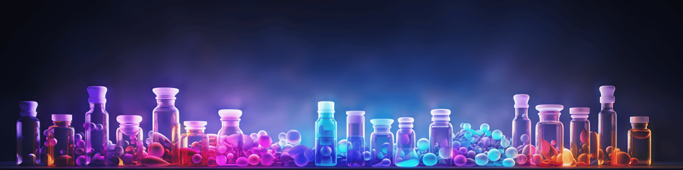 image of different drug pills on a surface