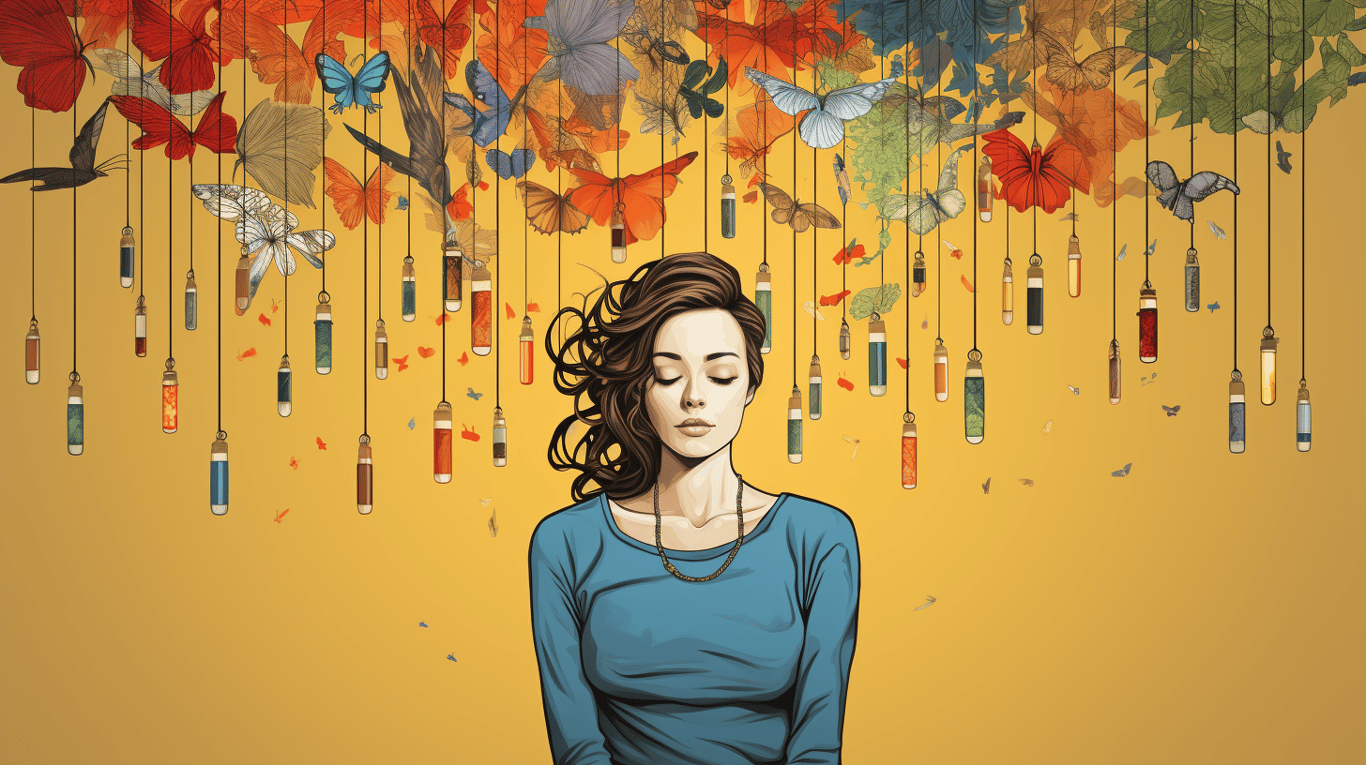 abstract image of a patient experiencing side effect