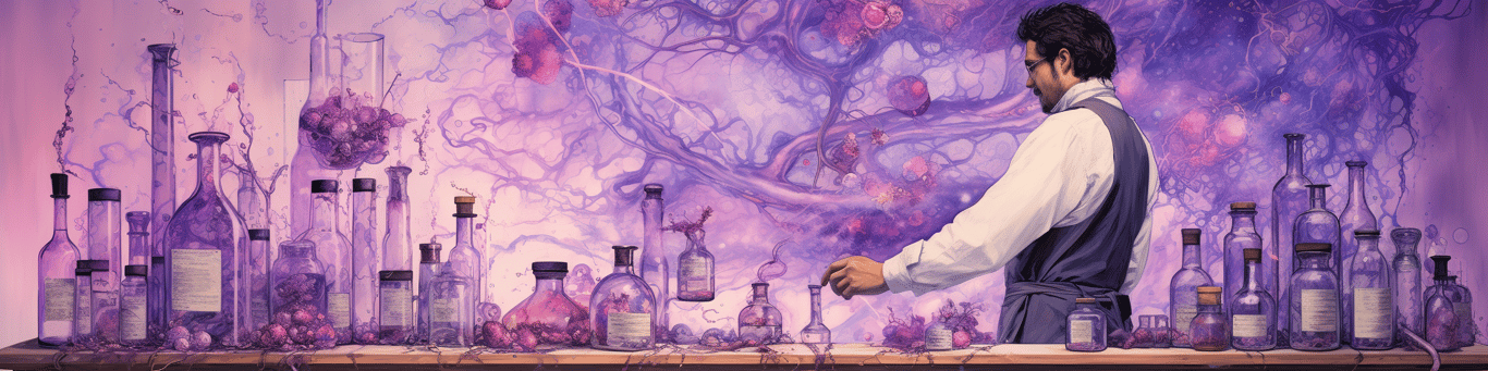 image of a doctor in a lab doing drug, clinical research