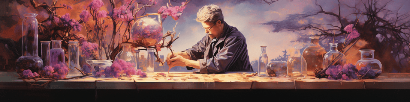 image of a doctor in a lab doing drug, clinical research