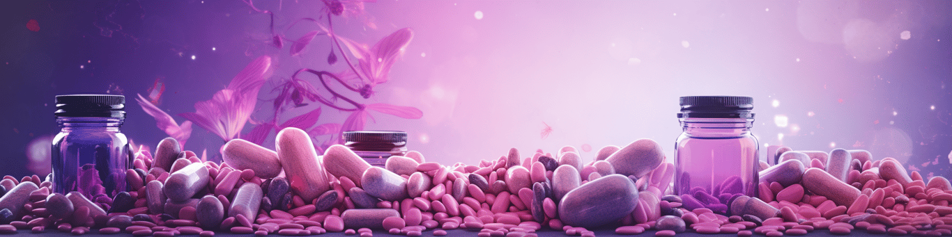 image of different drug pills on a surface