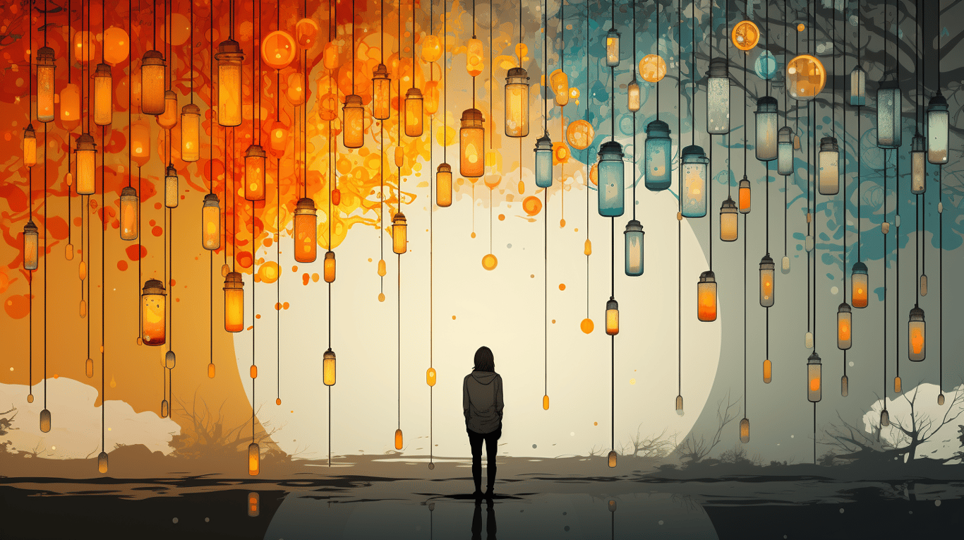 abstract image of a patient experiencing side effect