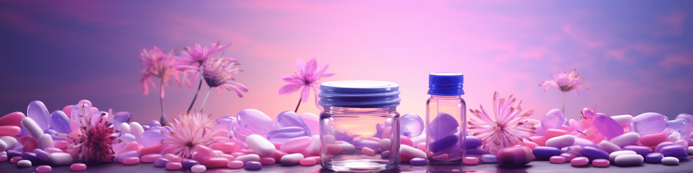 image of different drug pills on a surface