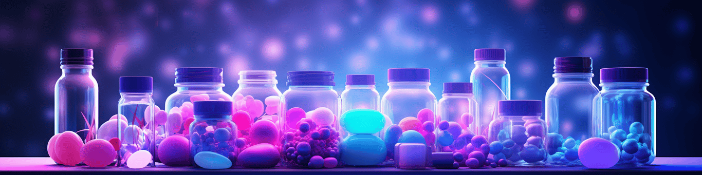 image of different drug pills on a surface
