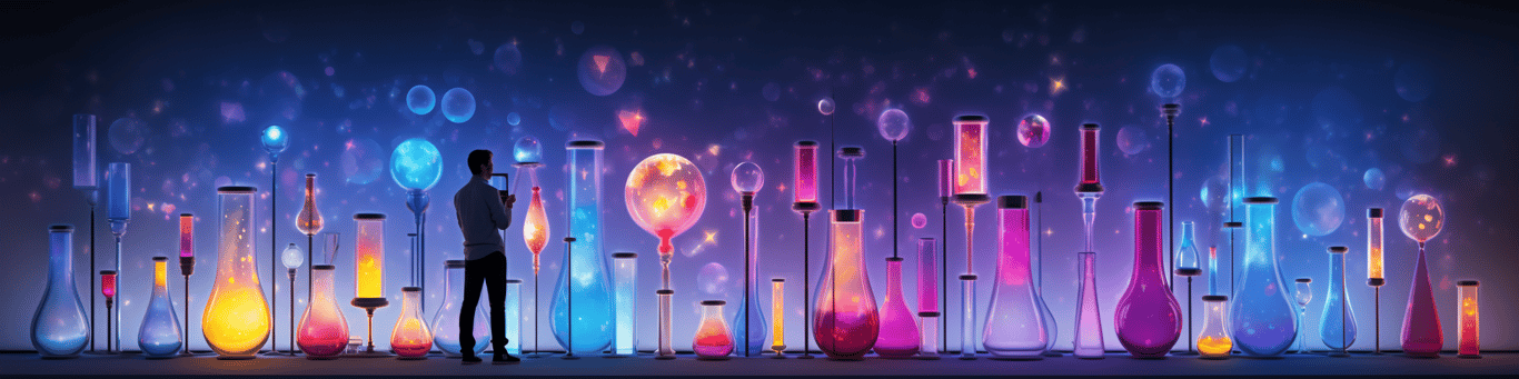 image of a doctor in a lab doing drug, clinical research