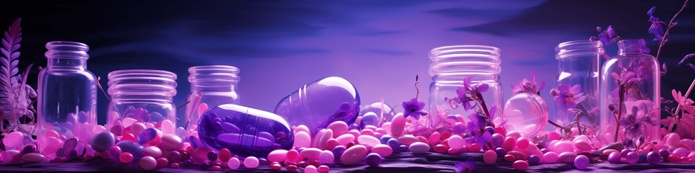 image of different drug pills on a surface