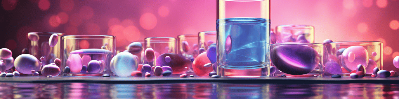 image of drug pills surrounding a glass of water symbolizing drug consumption