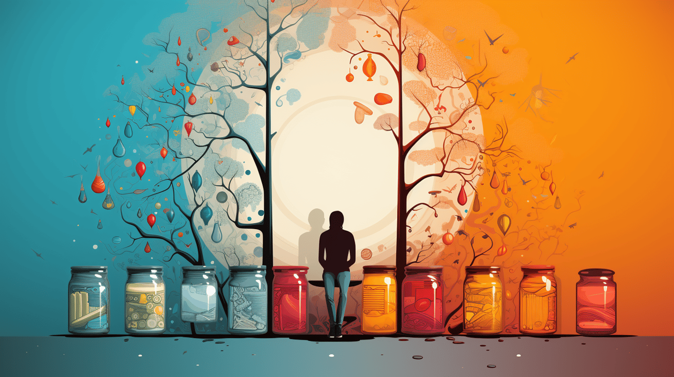 abstract image of a patient experiencing side effect