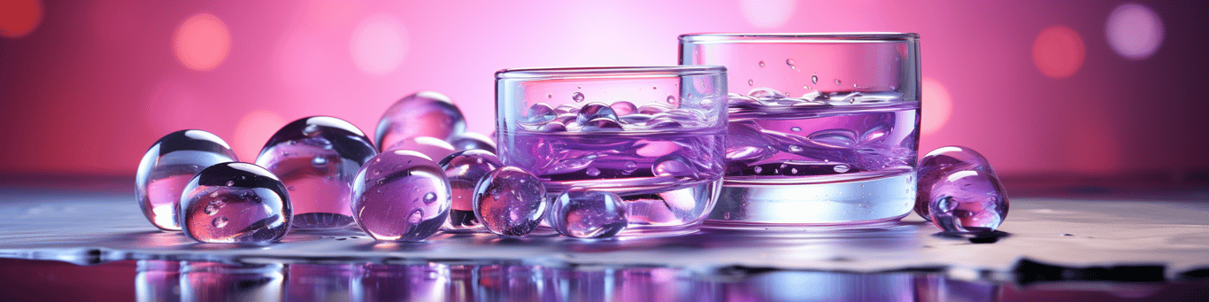image of drug pills surrounding a glass of water symbolizing drug consumption