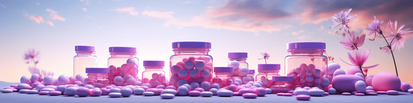 image of different drug pills on a surface