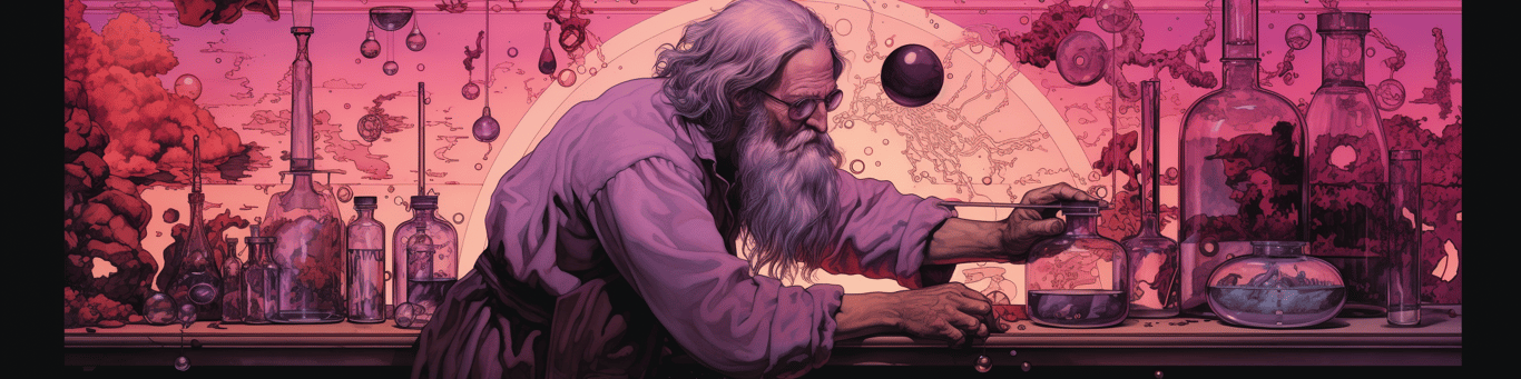 image of a doctor in a lab doing drug, clinical research