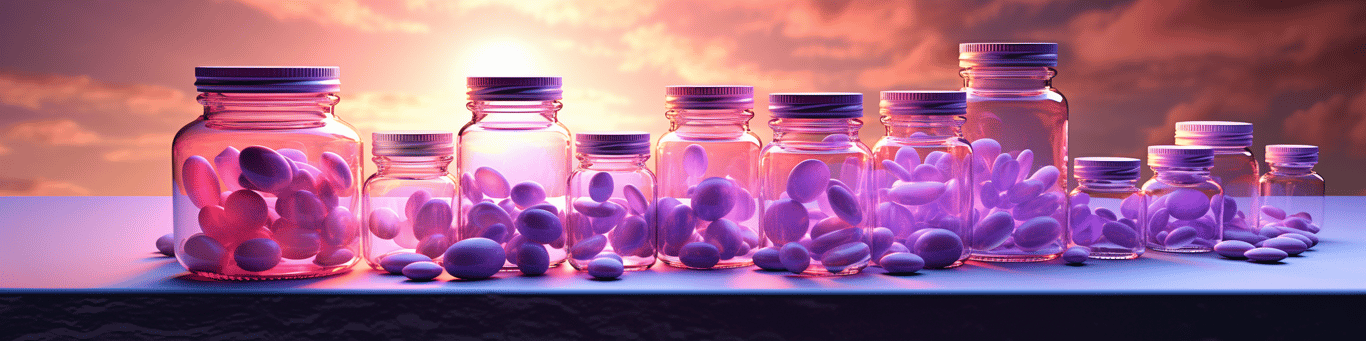 image of different drug pills on a surface