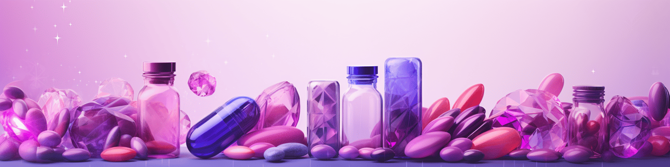 image of different drug pills on a surface