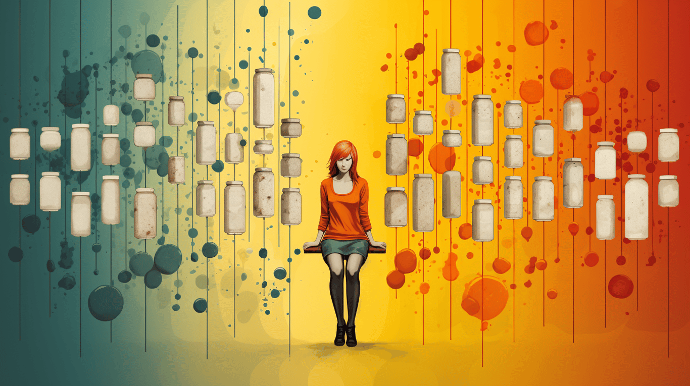 abstract image of a patient experiencing side effect