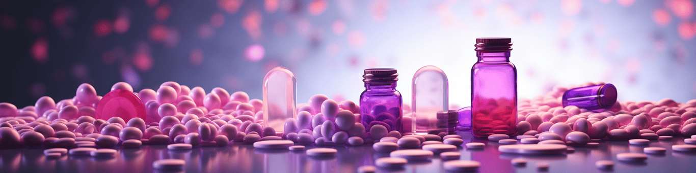 image of different drug pills on a surface