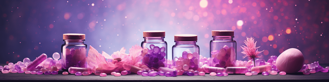 image of different drug pills on a surface