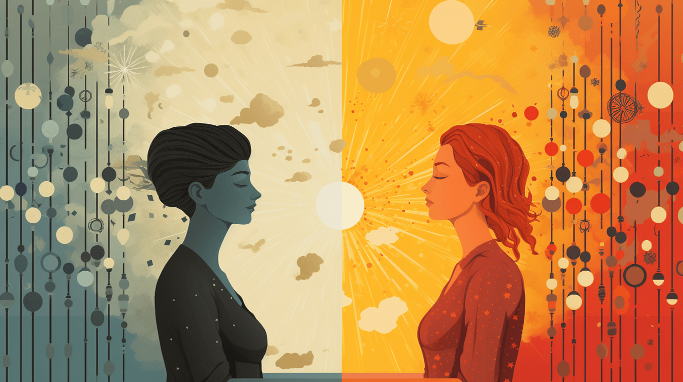 abstract image of a patient experiencing side effect