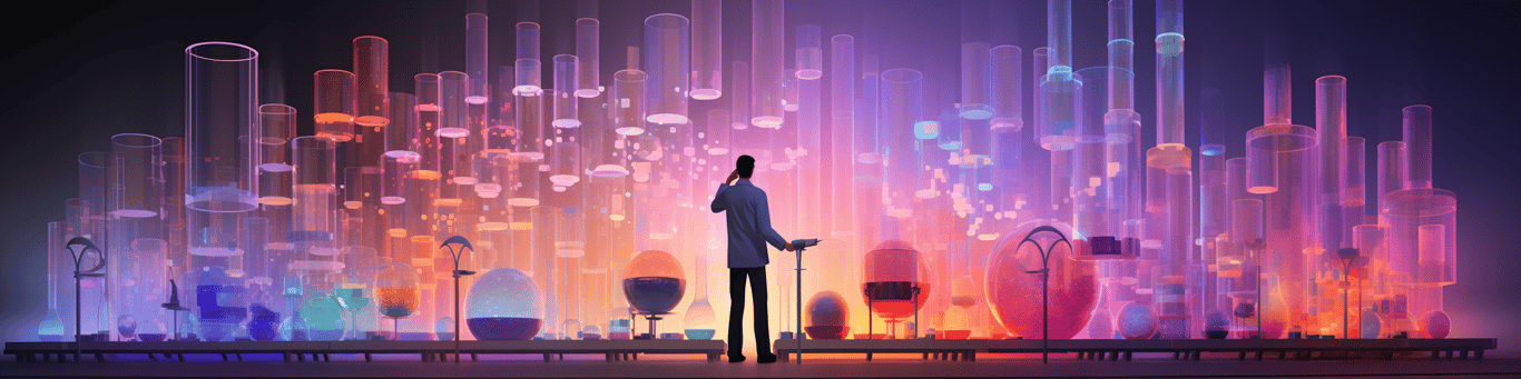 image of a doctor in a lab doing drug, clinical research