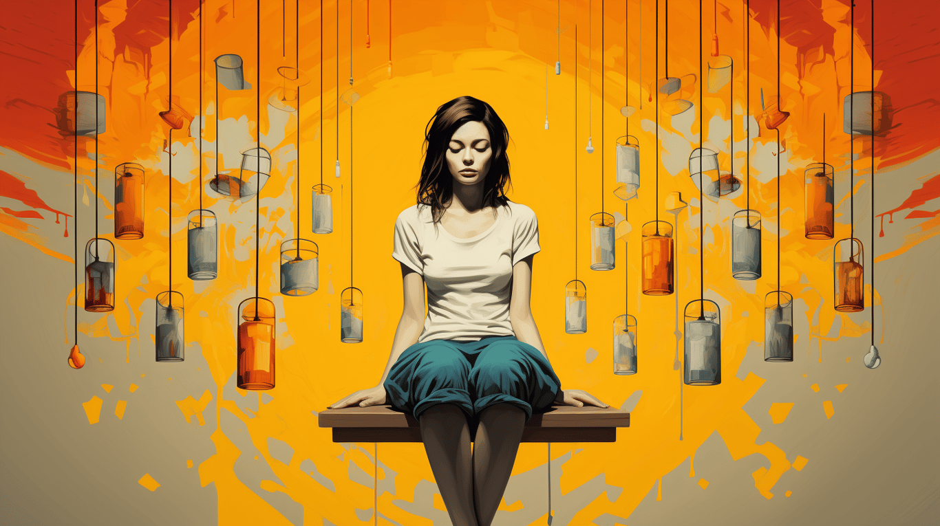 abstract image of a patient experiencing side effect