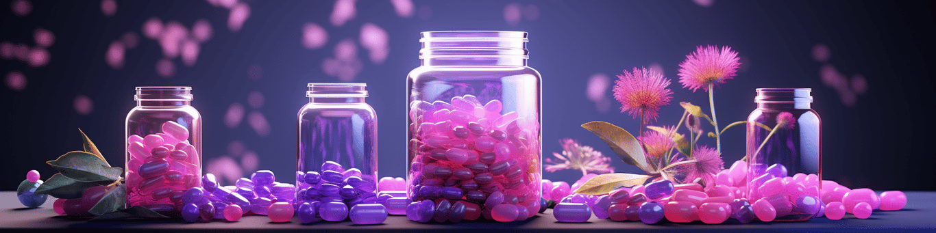 image of different drug pills on a surface