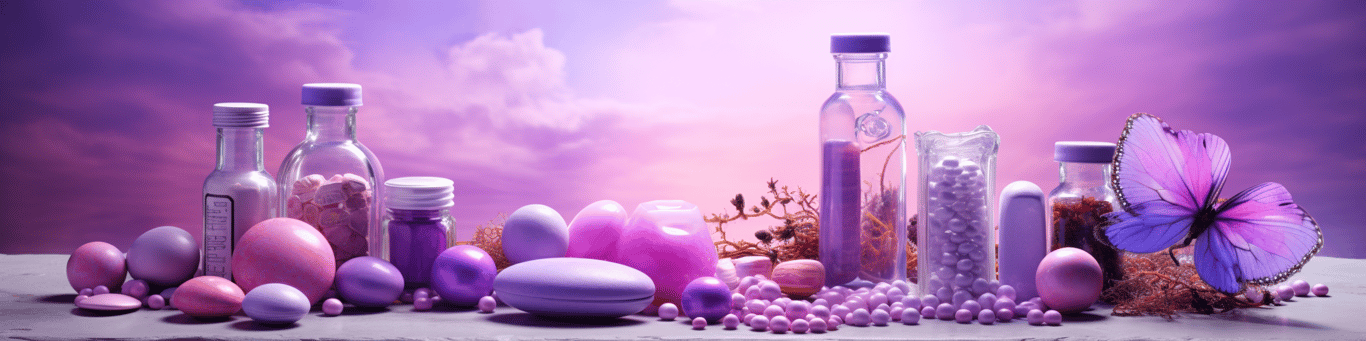 image of different drug pills on a surface