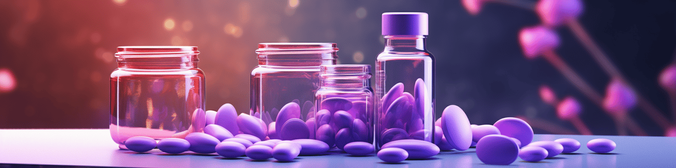 image of different drug pills on a surface