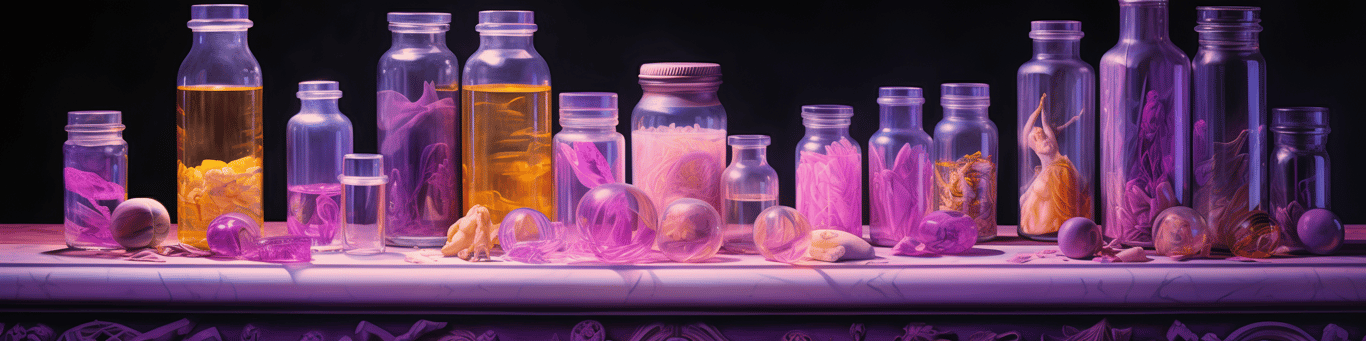 image of different drug pills on a surface