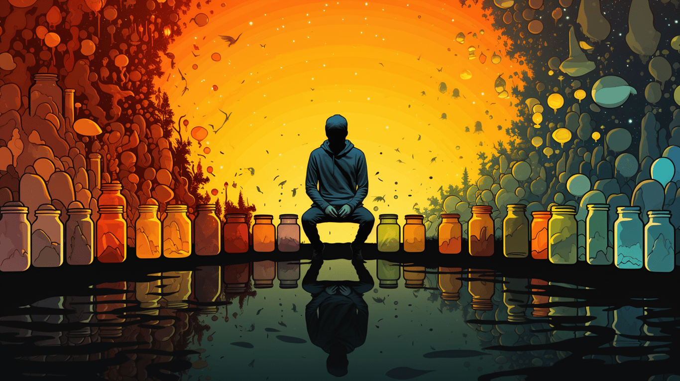 abstract image of a patient experiencing side effect