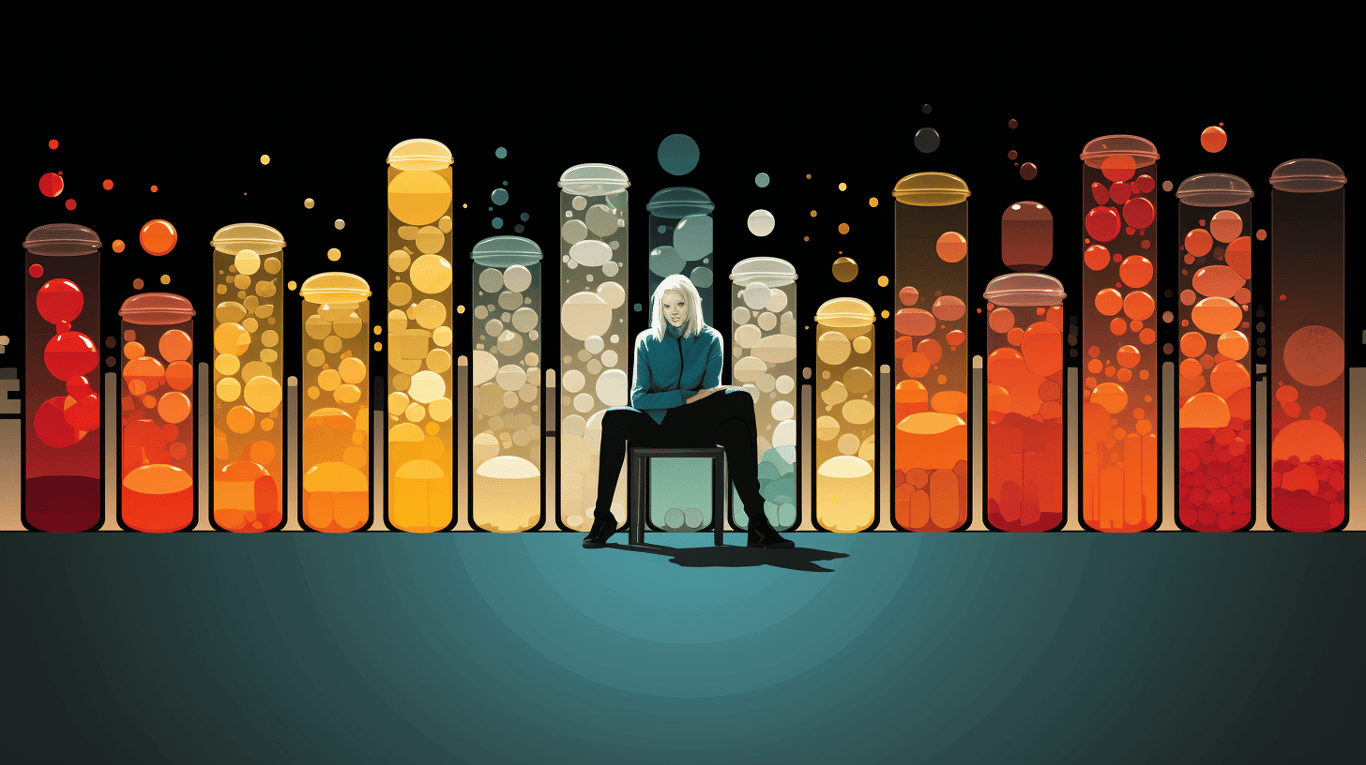 abstract image of a patient experiencing side effect