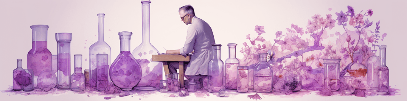 image of a doctor in a lab doing drug, clinical research