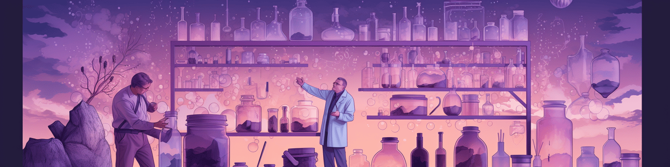 image of a doctor in a lab doing drug, clinical research