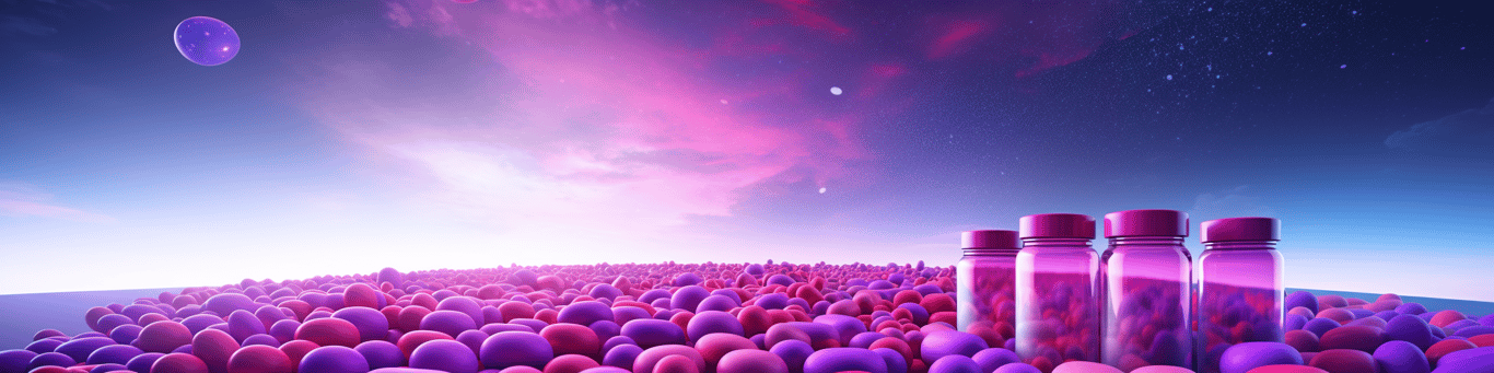 image of different drug pills on a surface