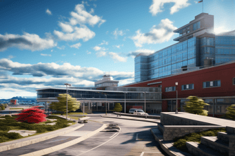 Image of Nova Scotia Health Authority- Queen Elizabeth II Health Sciences Center in Halifax, Canada.