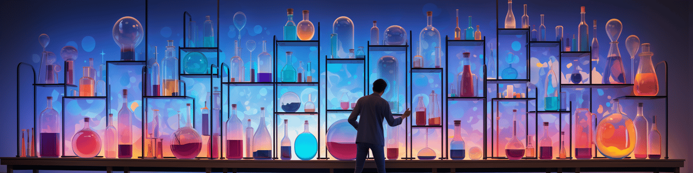 image of a doctor in a lab doing drug, clinical research