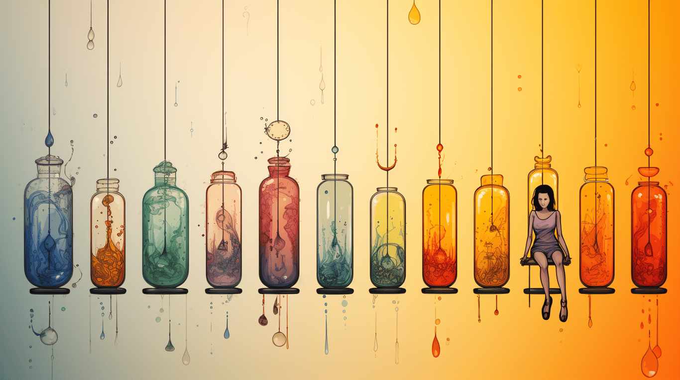 abstract image of a patient experiencing side effect