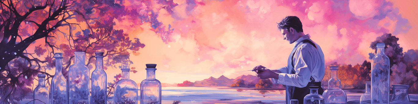 image of a doctor in a lab doing drug, clinical research