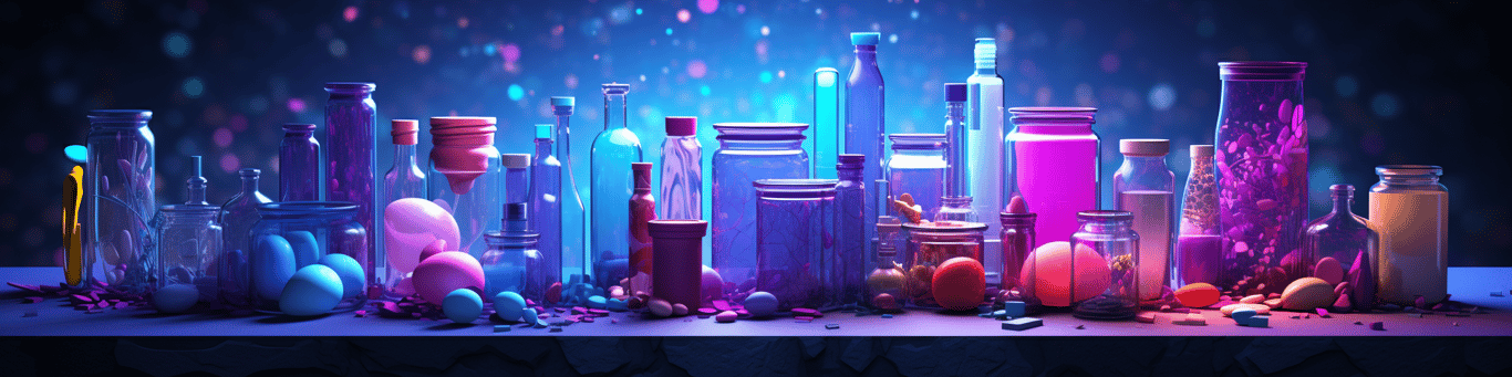 image of different drug pills on a surface