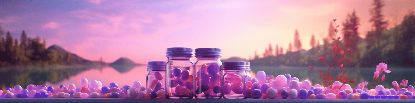 image of different drug pills on a surface