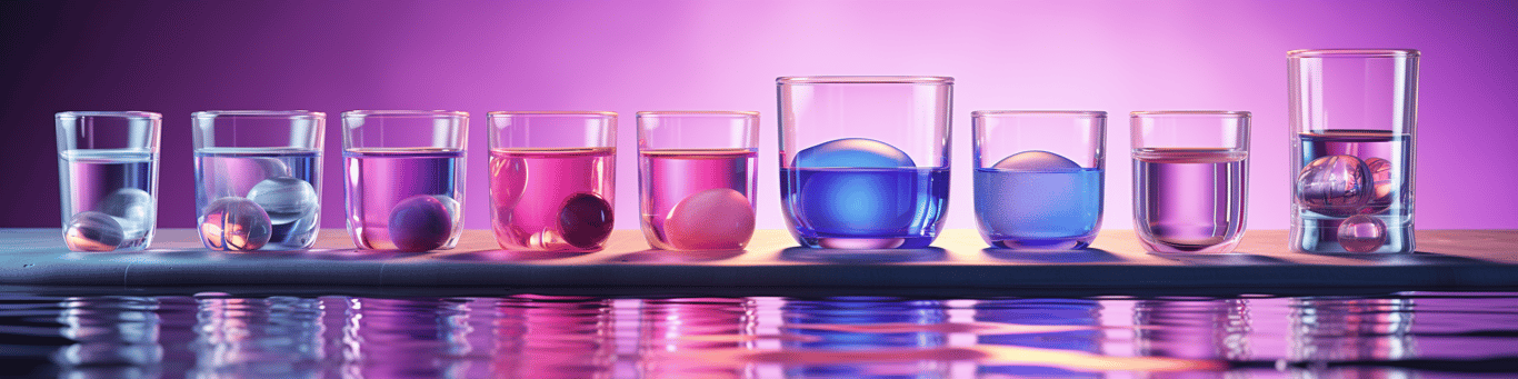 image of drug pills surrounding a glass of water symbolizing drug consumption