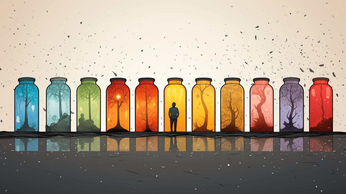 abstract image of a patient experiencing side effect