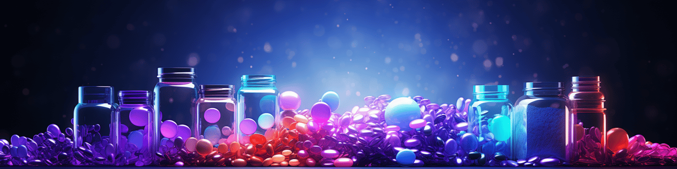 image of different drug pills on a surface