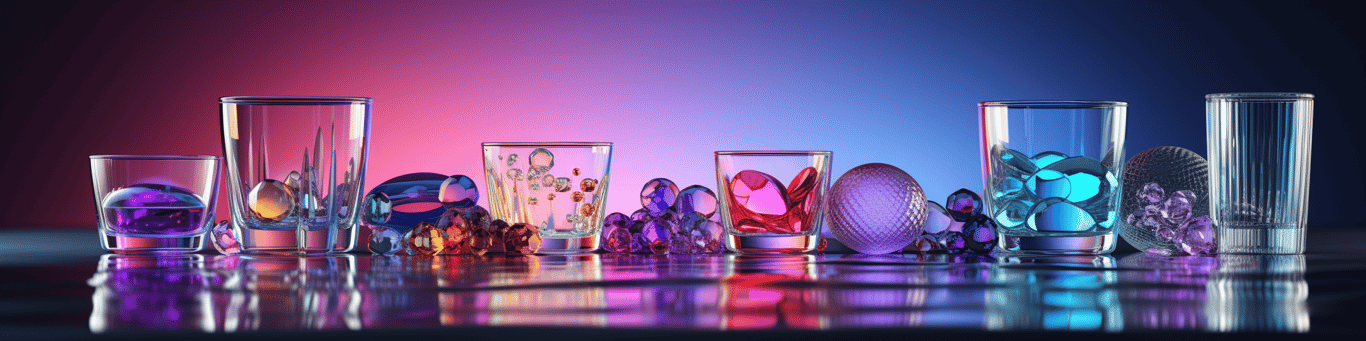 image of drug pills surrounding a glass of water symbolizing drug consumption