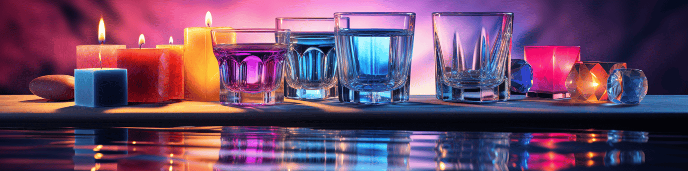 image of drug pills surrounding a glass of water symbolizing drug consumption