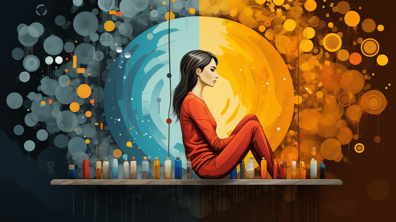 abstract image of a patient experiencing side effect